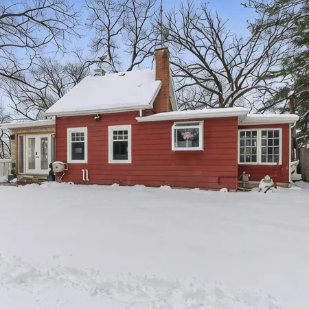 Tiny Red House near Lake Delavan