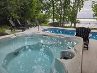 Lakeside Home, New Pool, Carriage House, level & private, 6 BR, 120'  frontage! - 4-Star