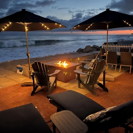Deluxe Oceanfront Beach House I Luxury Hot Tub I Family Game Room I On the Beach
