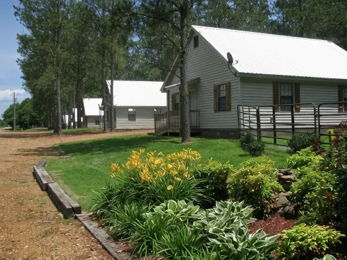 Southern Charm Sardis cabin 2-bedrooms with A/C, WiFi, and satellite TV - Chalets