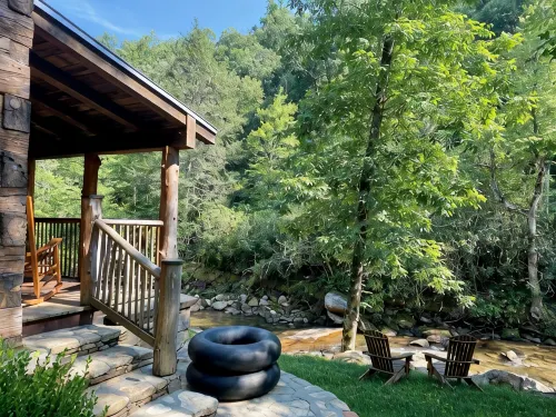 Fish Camp at Waterdance - Log Cabin On The River - Wifi