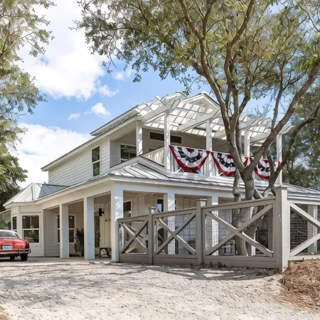 30A Home in Seacrest - Private Pool - Peak-A-Boo Ocean View 2 Min Walk to Beach