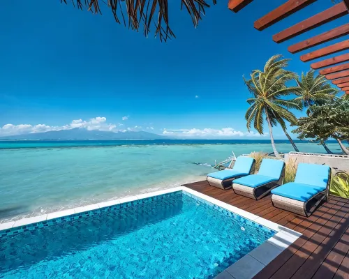 Tohora by Tahiti Homes 5-bedroom beachfront villa with swimming pool. Hotels in Te'avaro