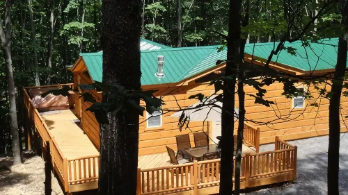 Private Log Cabin - Hot Tub, NEW SatelliteWi-Fi, Fireplace, Sm Pet Considered - Wifi