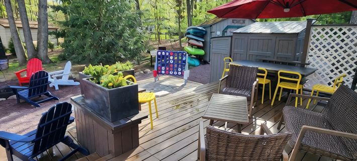 Ranch at Bear Creek Lake Jim Thorpe game room, fire pit walk to pool and lake! Hotéis em Penn Forest Township