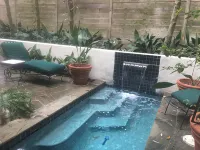 Artist’s Library; Private Swimming Pool in River Oaks Area - Private Pools
