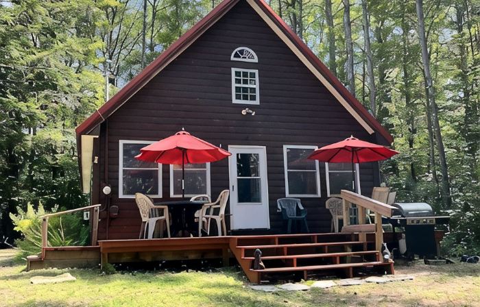 Knotty pine log cabin - boating, fishing, ATV trails and hiking!