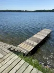 Adorable and bright lake house!  Retro feel all the modern amenities