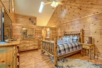 Cabin with hot tub firepit fireplace and game room area!near Helen - 3-نجوم