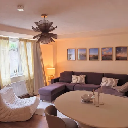 Our cozy Sea Buckthorn Suite 2 minutes walk to the sea