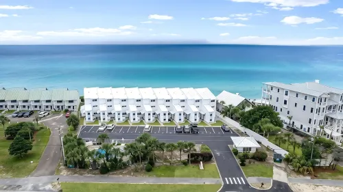 Expansive view of gulf from 2 balconies on private beach - steps from the sand!