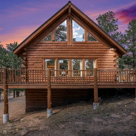 Cabin - Hot Tub w Outdoor TV, Sleeps 12, King Bed, Dogs ok
