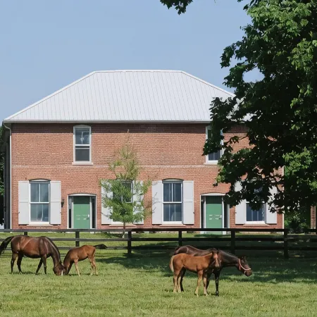 Renovated Train Station on Thoroughbred Horse Farm