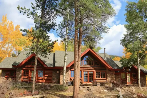 Secluded log cabin along serene Hurd Creek ♥ - Chalets
