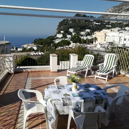 A centrally located house with a breathtaking view of the Island.