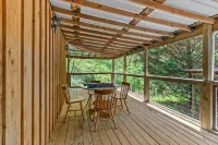 Cozy Creekside Cabin w/ Wraparound Covered Deck and Barrel Sauna - Chalets