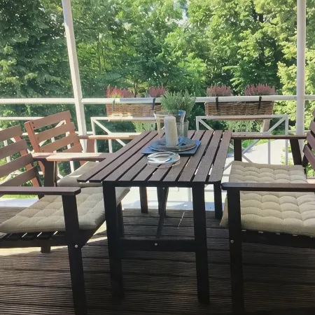 Apartment Seeloft with balcony and direct lake view on the Möhnesee