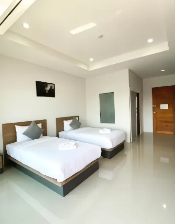 ห้องดีลักซ์เตียงแฝดพร้อมวิวแม่น้ำ