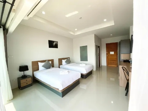 ห้องดีลักซ์เตียงแฝดพร้อมวิวแม่น้ำ