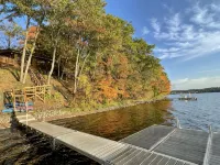 Stunning Sunrises from spacious Big Round Lake Cabin Hotels in Round Lake