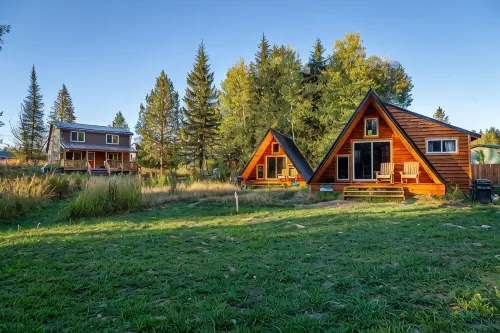 Glacier Nat'l Park A-frame w/ hot tub- ElkCalf Mountain A-Frame, GNP basecamp!