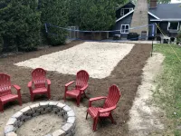 Walk to Village View Lake Placid Hot Tub, Fire Pit, Volleyball, Kids Playground - 4-Star