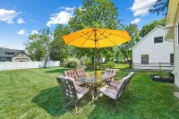 High-end home w/ fireplace, gourmet kitchen, sauna, game rm/ large yard/fire pit