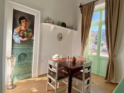 “Athenas” Neoclassic Harbour View Apartment - bar
