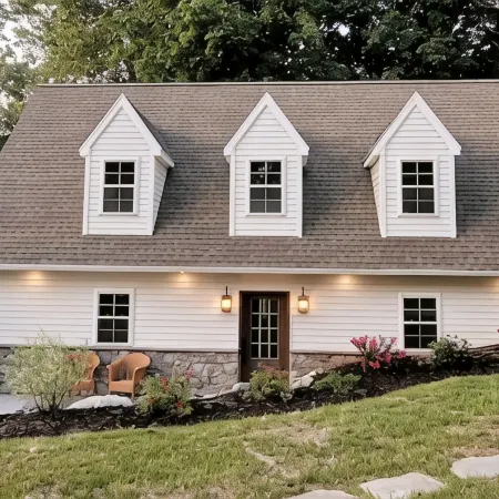 New Waterfront Creekside Cottage w/ Private Pool, Firepit, Paddle Boat, Fishing