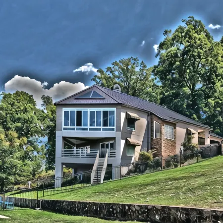 Modern Serene Lake house -Panoramic View of Main Channel