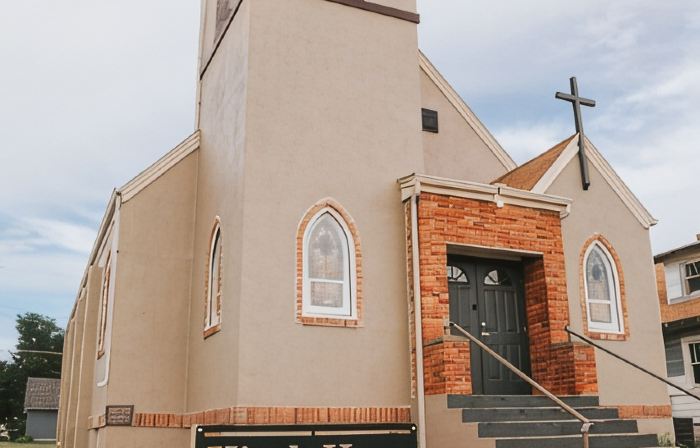 Church , located in Christmas City of the High Plains.