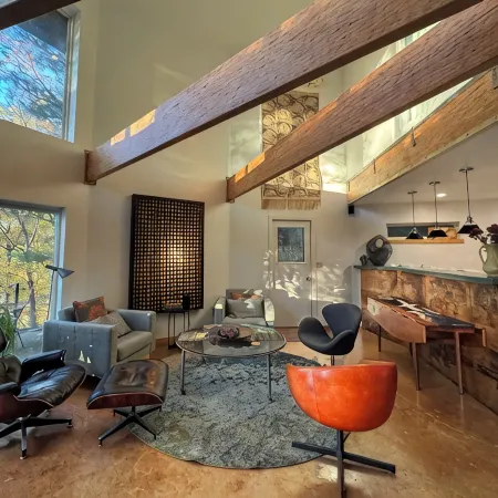 Osseo Lake Lodge  Unique Octagon Home with Sunset Views & Private Waterfront