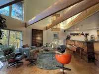 Osseo Lake Lodge  Unique Octagon Home with Sunset Views & Private Waterfront