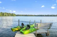 Lake Front Cottage with Amazing Firepit, Private Dock, Sleeps 6 - 4-Star
