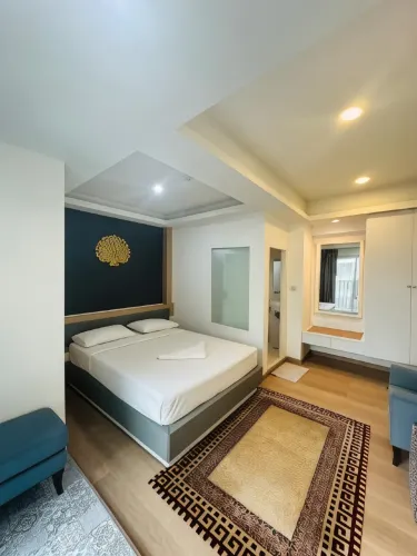 ห้องเตียงคิงไซส์ พร้อมระเบียง