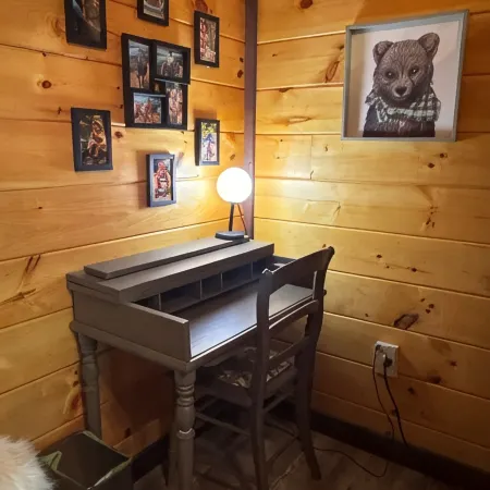 Charming Bear: Secluded Mountain Cabin w/ Firepit, Views, 2 Living Areas & Pets!