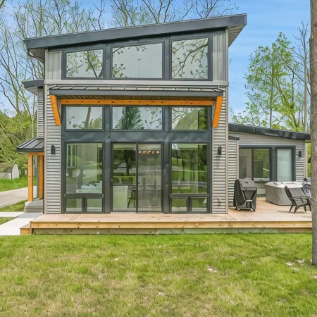 The Modern Glass Haus - Main St - DT Port Sanilac, walkable, hot tub open!