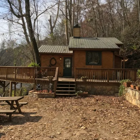 CHESTATEE RIVER CABIN is a prefect pet friendly get away close to Dahlonega