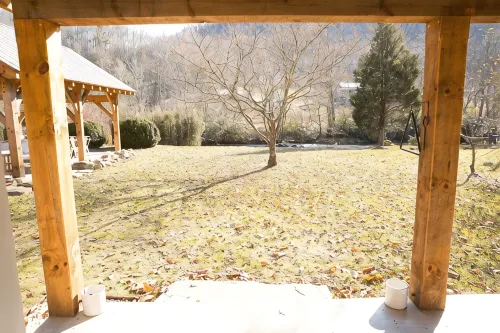 The Dogtrot in Dennis Cove - Creekside Cabin w/ Sauna, Hot Tub & at Trail Access