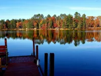 Pineview Cabin at Bayview Cabin Resort on Picturesque Northwoods Lake in Wi. Hotels in Langlade County