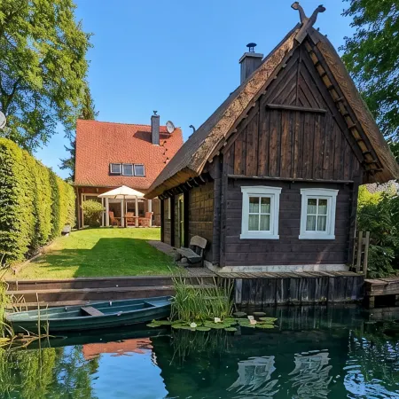 Vacation Home Fließ Paradies with Private Sauna House | Leipe, Spreewald