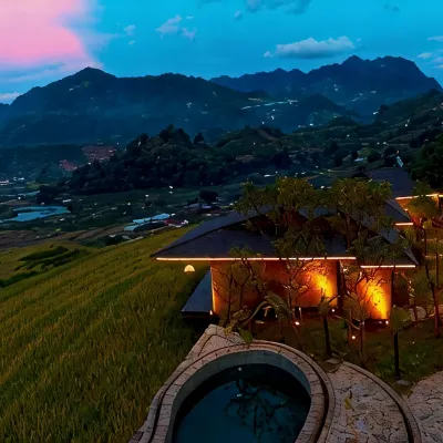 Veshia Black Ship Sapa Hotels near Tá Mẩy : Tắm lá thuốc Dao Đỏ Tả Phìn. Buổi sáng vui