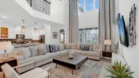 private pool/communal pool/games room/themed bedrooms