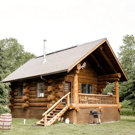 Handcrafted Riverfront Cabin on 10 acres