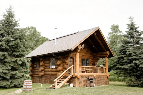 Handcrafted Riverfront Cabin on 10 acres - Chalets