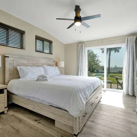 Beachfront Villa with Heated Pool Mini Golf Fire Pit and Spacex Views