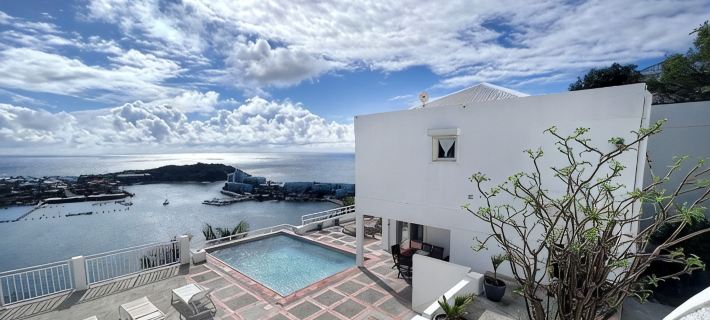 Villa Angelina with Amazing Panoramic Views.Enjoy the quiet at Oyster Pond Hotels in Sint Maarten