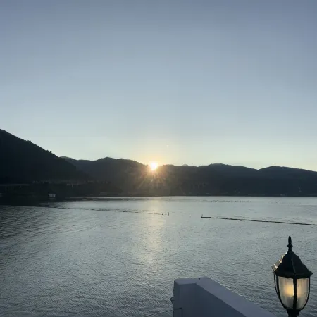 On the side of clear water, sunrise on the sea, waterfront and sea view vacation accommodation