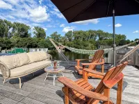 Stylish Water Villa with Private Roof Terrace & AC