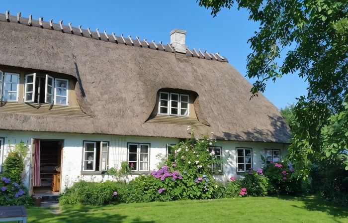 Spacious holiday apartment in a thatched country house - including underfloor heating